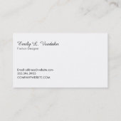 Carte De Visite Vêtements (Dos)