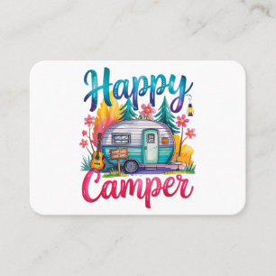 Carte De Visite Vêtements de camping drôles et heureux pour enfant