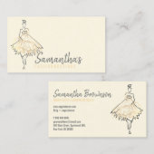 Carte De Visite Vêtements de la boutique vannerie Or ivoire (Devant / Derrière)