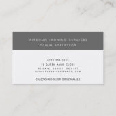 Carte De Visite Vêtements de repassage moderne Service de blanchis (Dos)