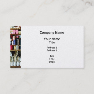 Carte De Visite Vêtements en magasin général - Finition Platine