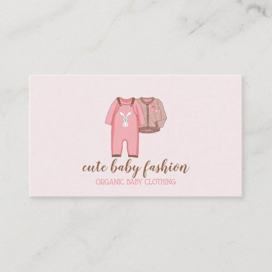 Carte De Visite Vêtements pour bébés (Devant)