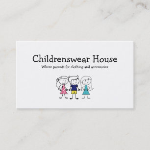 Carte De Visite Vêtements pour Enfants
