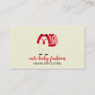 Carte De Visite Vêtements pour enfants Doula Vêtements pour bébés