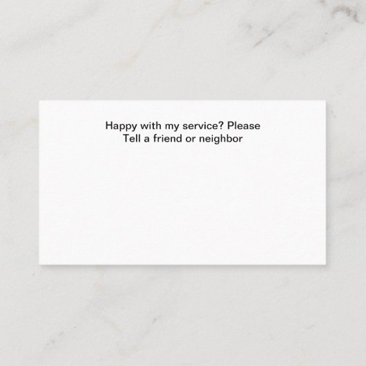 Carte De Visite Vêtements Sèche-Vêtements Nettoyage des vélos Serv (Dos)