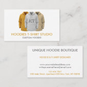 Carte De Visite Vêtements Sweatshirt Sweat - shirts à capuche pers (Devant / Derrière)