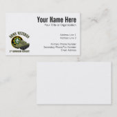 Carte De Visite Vétéran d'armée - 2ème ACR M551 (Devant / Derrière)