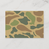 Carte De Visite Vétéran de militaires de franc-maçon (Dos)