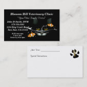 Carte de visite vétérinaire (Devant / Derrière)