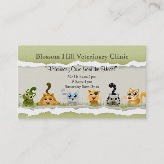Carte de visite vétérinaire (Devant)
