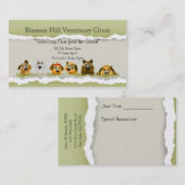 Carte de visite vétérinaire (Devant / Derrière)