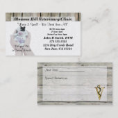 Carte de visite vétérinaire (Devant / Derrière)