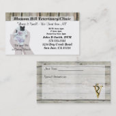 Carte de visite vétérinaire (Devant / Derrière)