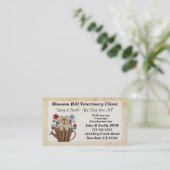 Carte de visite vétérinaire (Debout devant)