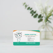 Carte de visite vétérinaire (Debout devant)