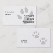 Carte De Visite Vétérinaire (Devant / Derrière)