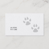 Carte De Visite Vétérinaire (Dos)