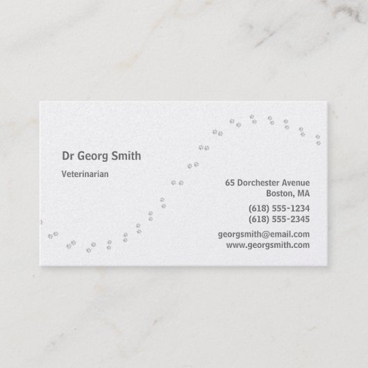 Carte De Visite Vétérinaire (Devant)