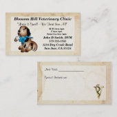 Carte de visite vétérinaire (Devant / Derrière)