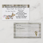 Carte de visite vétérinaire (Devant / Derrière)