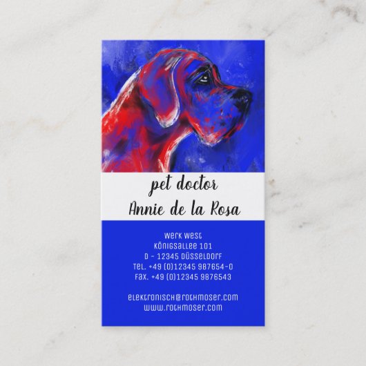 Carte De Visite Vétérinaire (Devant)