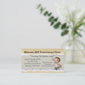 Carte de visite vétérinaire (Debout devant)