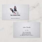 Carte de visite vétérinaire de clinique de (Devant / Derrière)