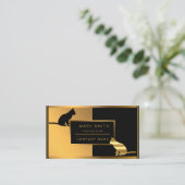 Carte De Visite Vétérinaire de luxe animal de compagnie de chat aj (Debout devant)