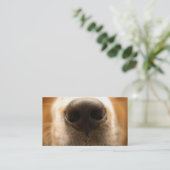 carte de visite vétérinaire de nez de chien (Debout devant)