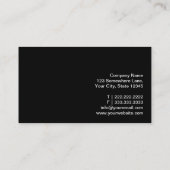 Carte de visite vétérinaire dentaire Jaune Zigzag (Dos)