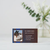 Carte de visite vétérinaire du cheval de thérapie  (Debout devant)