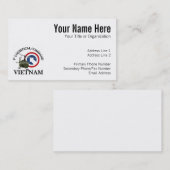 Carte De Visite Vétérinaire du Vietnam - ęr rondin Cmd (Devant / Derrière)
