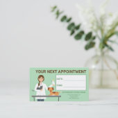 Carte De Visite Vétérinaire Femme - Vet Clinic Next Nomination (Debout devant)