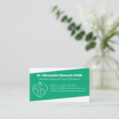 Carte de visite vétérinaire minimaliste profession (Debout devant)