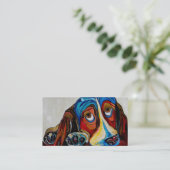 Carte de visite vétérinaire ou animal (Debout devant)