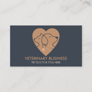 Carte De Visite Vétérinaire Patte Docteur Animal Santé