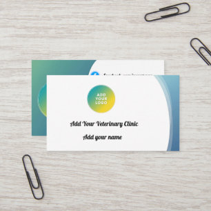 Carte de visite vétérinaire personnalisé