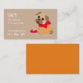 Carte De Visite Vétérinaire professionnel services pour animaux de (Devant / Derrière)