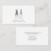 Carte De Visite Vétérinaire professionnel simple Médicale (Devant / Derrière)