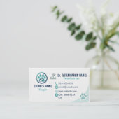 Carte de Visite Vétérinaire Professionnelle (Debout devant)