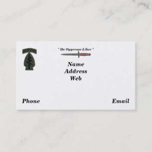 Carte De Visite Vétérinaires de sof de sfg de sf de bérets verts