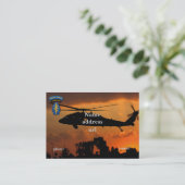 Carte De Visite Vétérinaires des bérets verts SFG SF LRRP de (Debout devant)