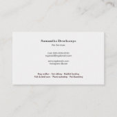 Carte De Visite Vétérinaires ou services pour animaux de compagnie (Devant)