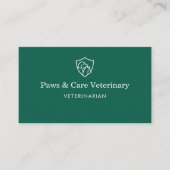 Carte De Visite Veterinarian (Devant)