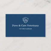 Carte De Visite Veterinarian Vet Pet Office  (Devant)