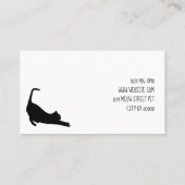 Carte De Visite Veterinary and Cat Shelter (Dos)