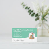 Carte De Visite Veterinary Animal Hospital Services (Debout devant)