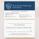 Carte De Visite Veterinary Office Pet Visit Reminder Appointment