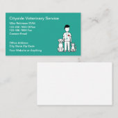 Carte De Visite Veterinary Services Veterinarian Business Cards (Devant / Derrière)