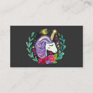 Carte De Visite Vibes de Licorne Magique 